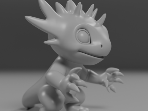 Cute salamander 3D Принт Модель
