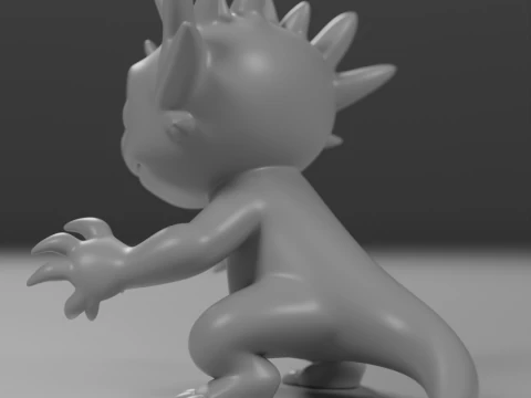 Cute salamander 3D Print Model