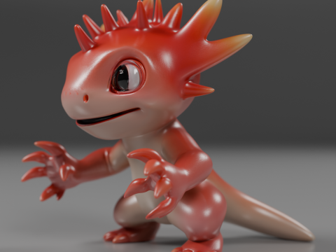 Cute salamander 3D Принт Модель