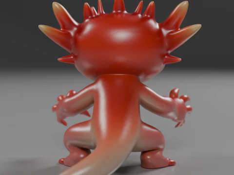 Cute salamander 3D Print Model
