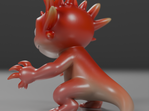 Cute salamander 3D Принт Модель