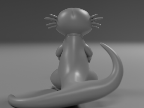 Cute salamander 3D-Druckmodell