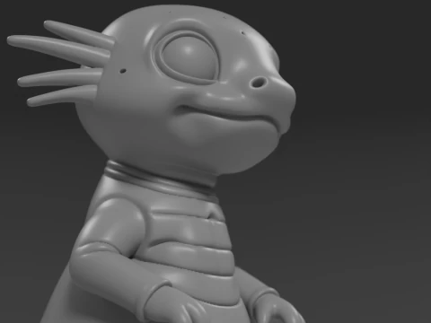 Cute salamander 3D Print Model