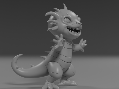 Cute salamander Model Cetak 3D