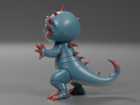 Cute salamander Model Cetak 3D
