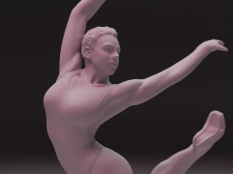 3D Ballet Dancer 3D प्रिंट मॉडल