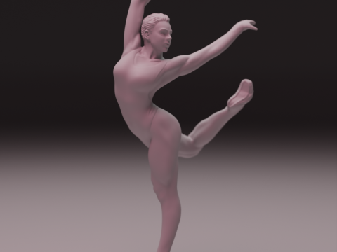 3D Ballet Dancer 3D प्रिंट मॉडल