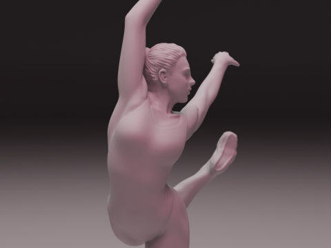 3D Ballet Dancer 3D प्रिंट मॉडल