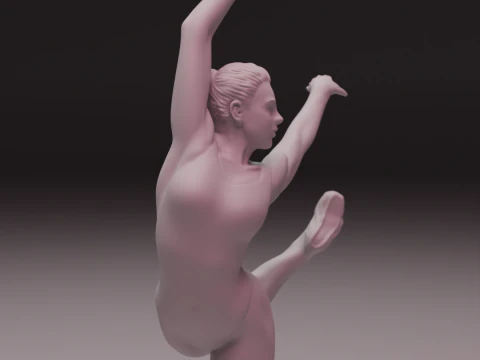 3D Ballet Dancer 3D Print Model