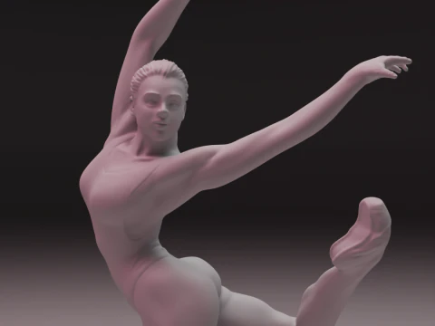 3D Ballet Dancer 3D Print Model