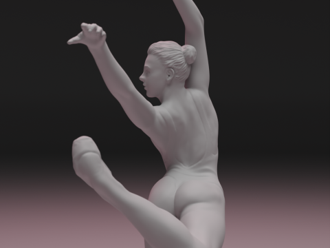 3D Ballet Dancer 3D प्रिंट मॉडल