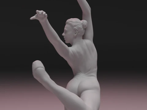 3D Ballet Dancer 3D Print Model