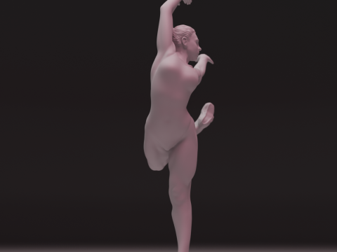 3D Ballet Dancer 3D प्रिंट मॉडल