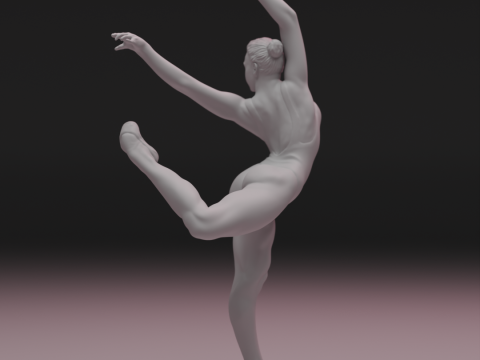 3D Ballet Dancer 3D प्रिंट मॉडल