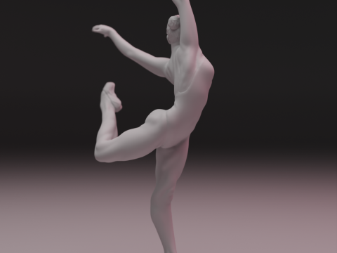 3D Ballet Dancer 3D प्रिंट मॉडल