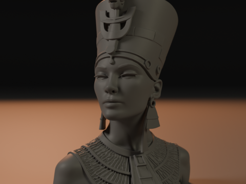 Cleopatra Bust 3D Print Model