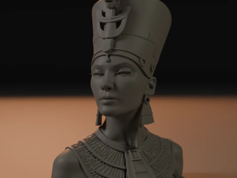 Busto di Cleopatra Modello di stampa 3D