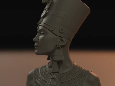 Cleopatra Bust 3D Print Model