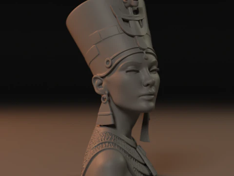 Cleopatra Bust 3D Print Model
