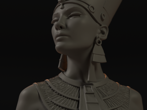 Cleopatra Bust 3D 打印模型
