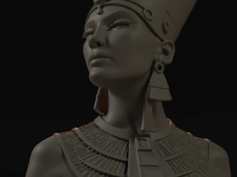 Cleopatra Bust 3D Print Model
