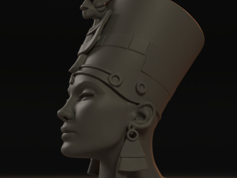 Cleopatra Bust 3D 打印模型