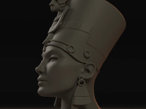 Cleopatra Bust 3D Print Model