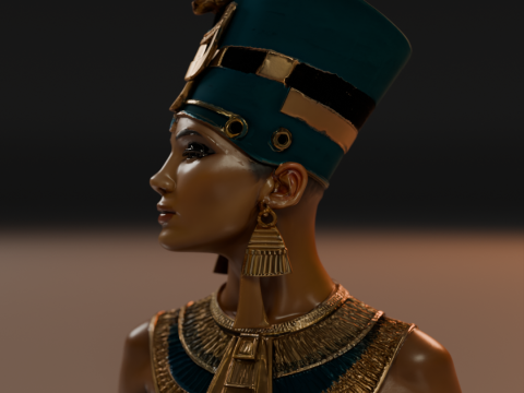 Cleopatra Bust 3D 打印模型