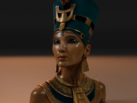 Cleopatra Bust 3D Print Model