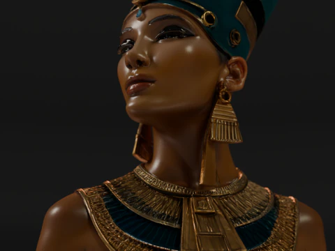 Cleopatra Bust 3D Print Model