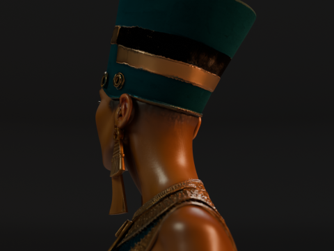Cleopatra Bust 3D 打印模型