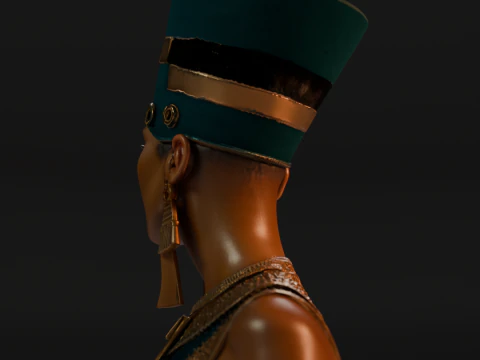 Cleopatra Bust 3D Print Model