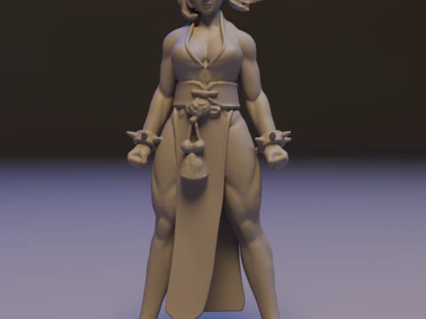Чун-Ли 3D Принт Модель