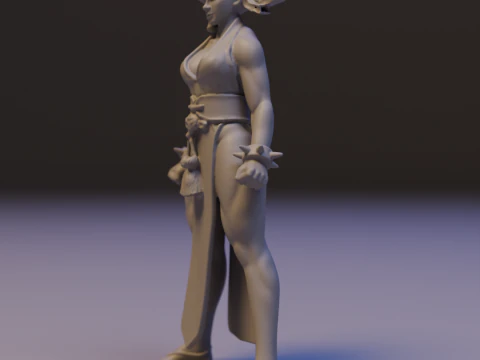Chun-Li 3D Print Model