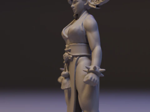 Chun-Li 3D Print Model