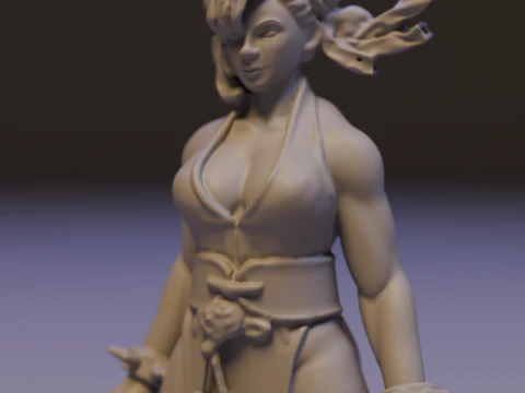 Chun-Li 3D Print Model