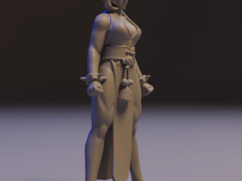 Chun-Li 3D Print Model