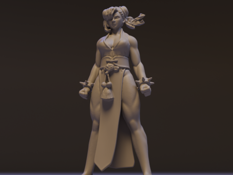 Chun-Li Modello di stampa 3D