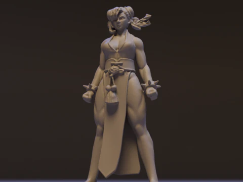 Chun-Li 3D Print Model