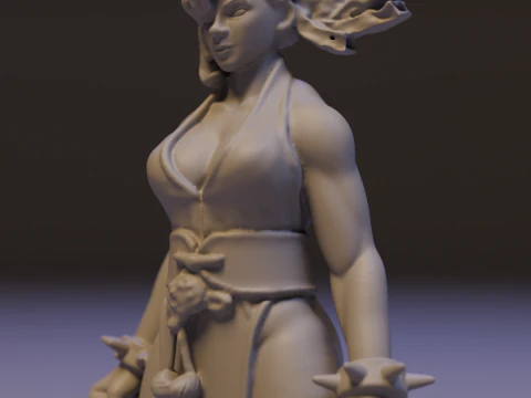 Chun-Li 3D Print Model