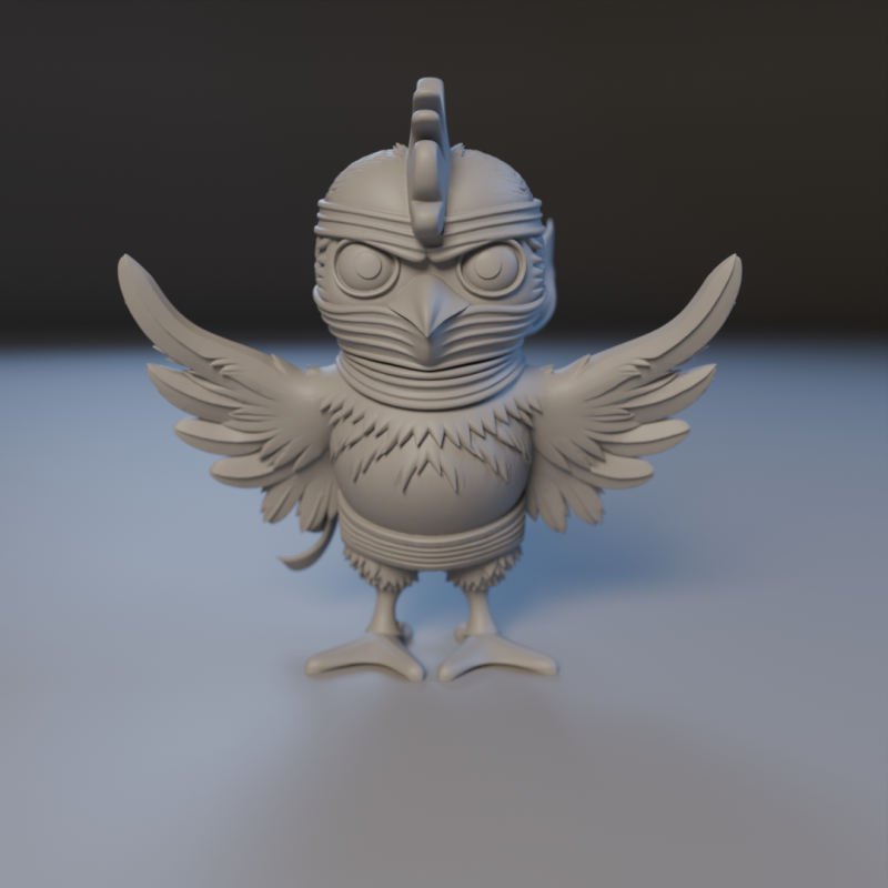 Ninjacoock 3D-printmodel .c4d .max .obj .3ds .fbx .stl .blend