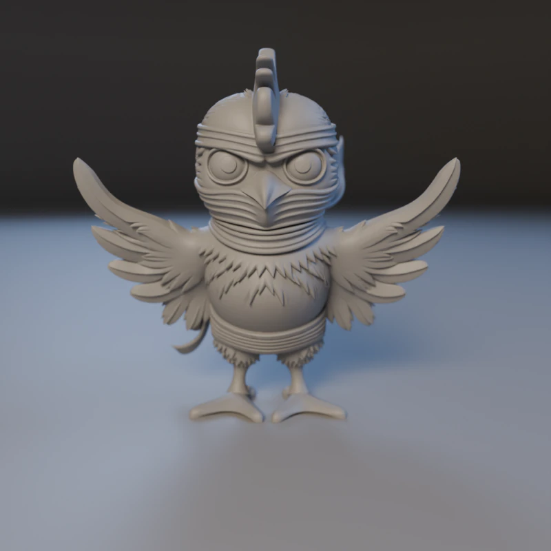ニンジャクック 3Dプリントモデル .c4d .max .obj .3ds .fbx .stl .blend