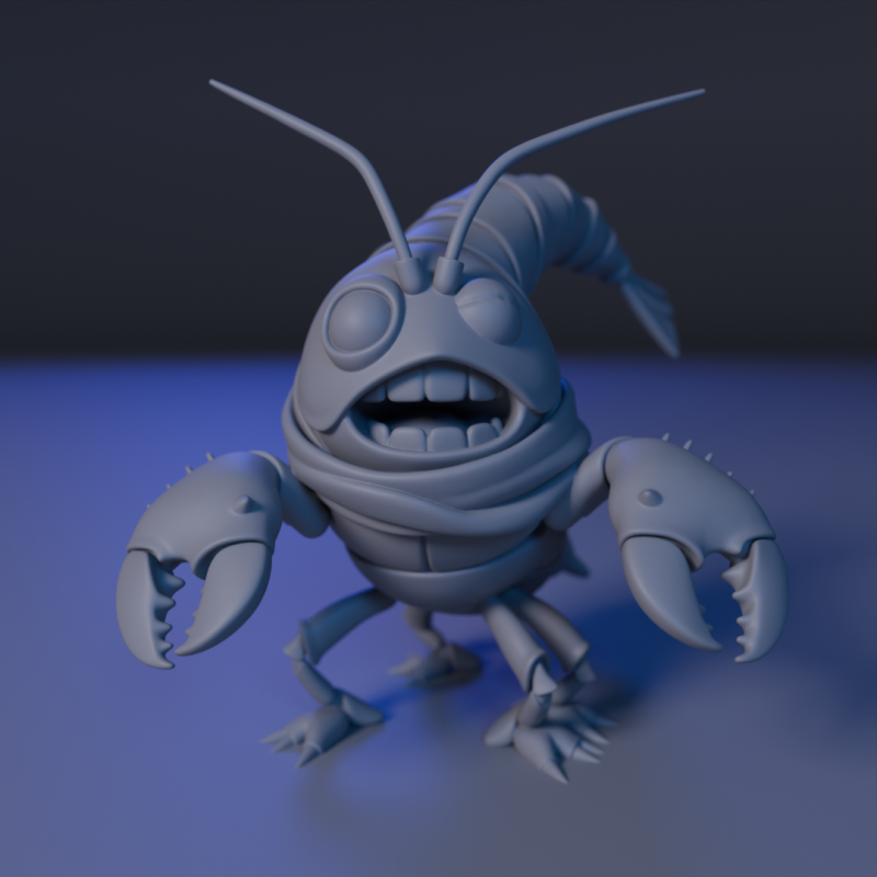 CrustaceoFury 3D-Druckmodell .c4d .max .obj .3ds .fbx .stl .blend