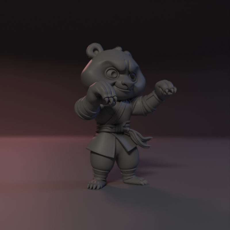 Shaolin Paw 3Dプリントモデル .c4d .max .obj .3ds .fbx .stl .blend 