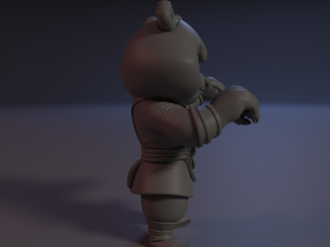 Shaolin Paw 3Dプリントモデル