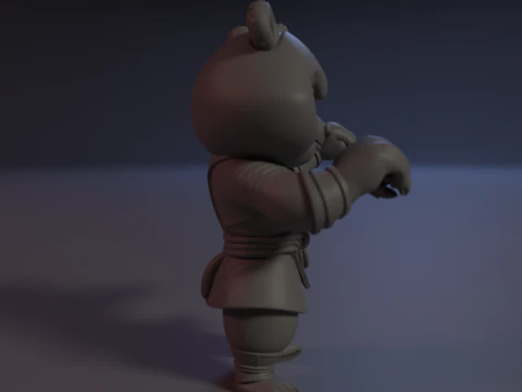 Shaolin Paw 3D Print Model