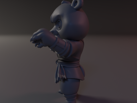 Shaolin Paw 3Dプリントモデル