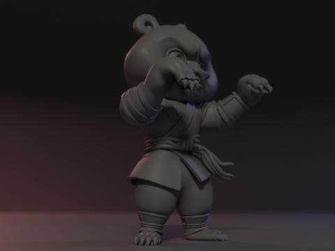 Shaolin Paw 3Dプリントモデル