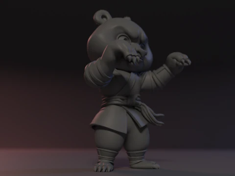 Shaolin Paw 3D Print Model