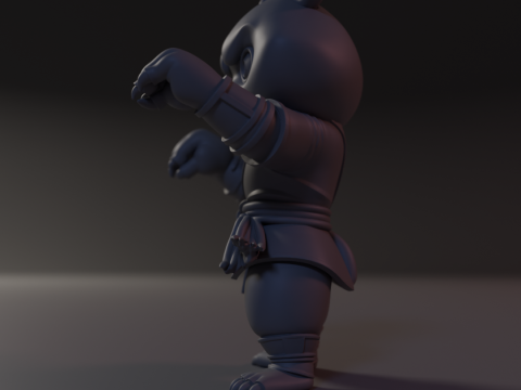 Shaolin Paw 3Dプリントモデル